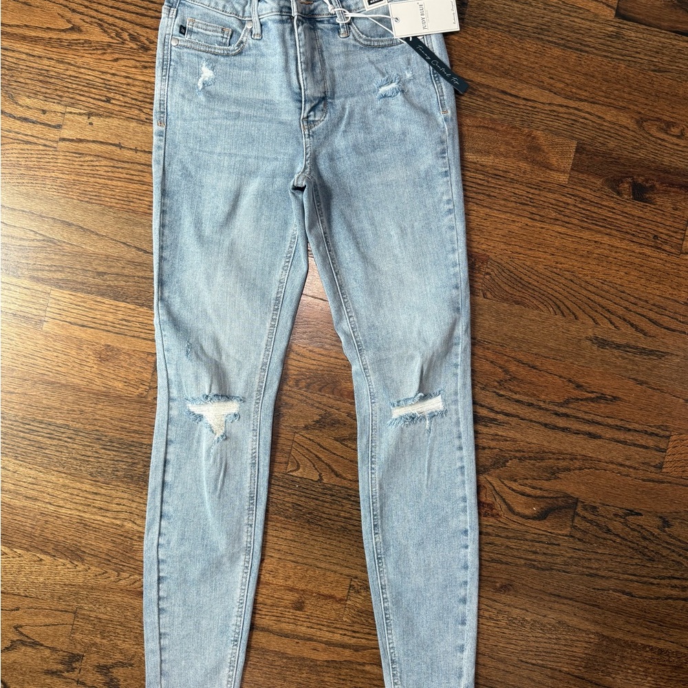 Light Blue Distressed Women's Jeans